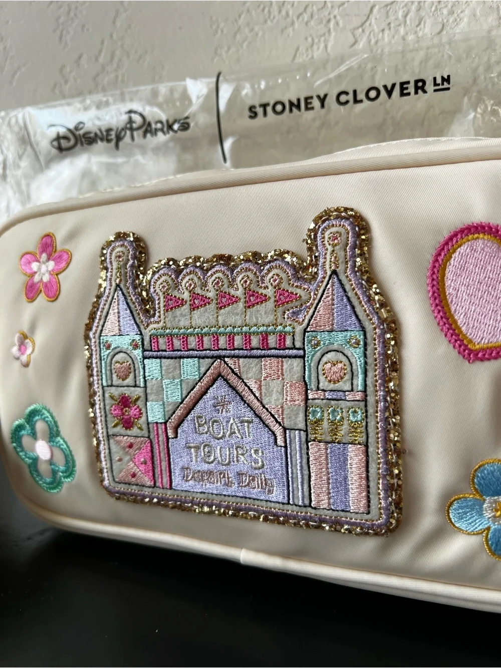 Disney Parks x Stoney Clover Lane It’s A Small World Bag Pouch Small - NWT Rare!